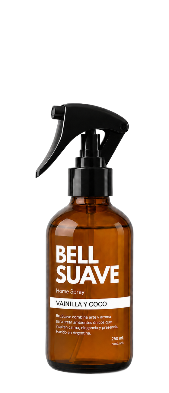 Home Spray BellSuave de 250 ml: botella de vidrio ámbar con gatillo pulverizador